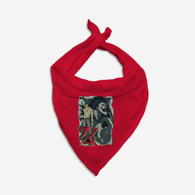 Notes Of Death-dog bandana pet collar-Conjura Geek