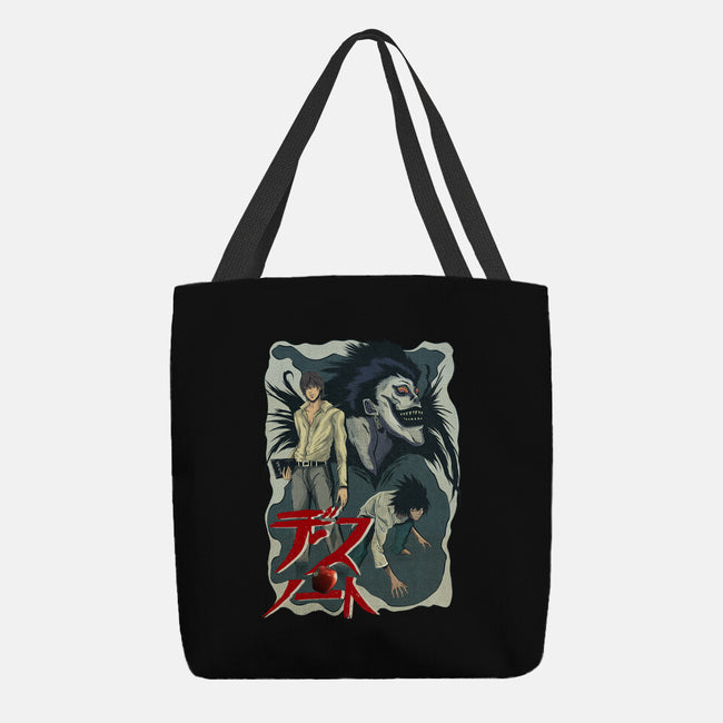 Notes Of Death-none basic tote bag-Conjura Geek