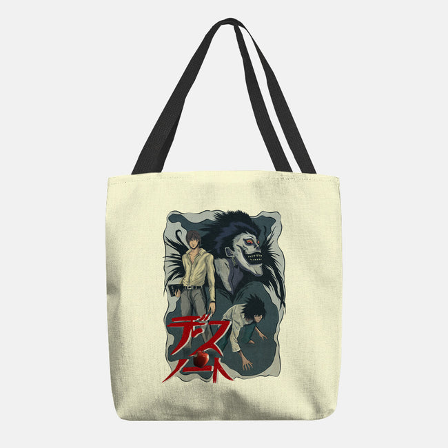 Notes Of Death-none basic tote bag-Conjura Geek