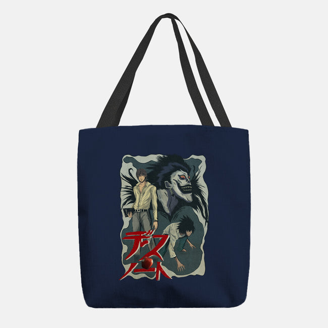 Notes Of Death-none basic tote bag-Conjura Geek