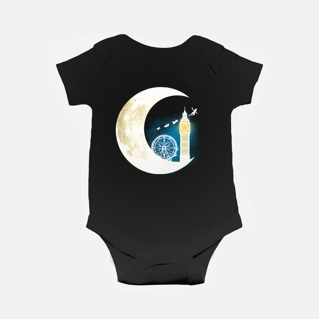 Never Grow Moon-baby basic onesie-Vallina84