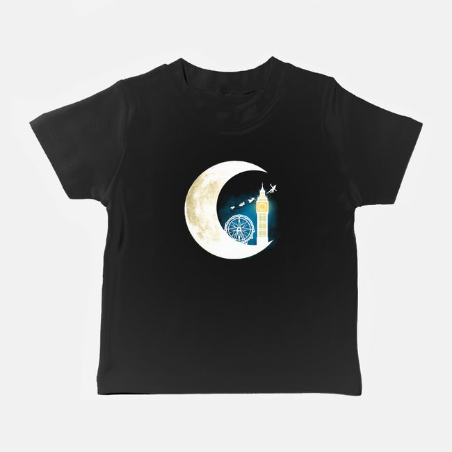 Never Grow Moon-baby basic tee-Vallina84