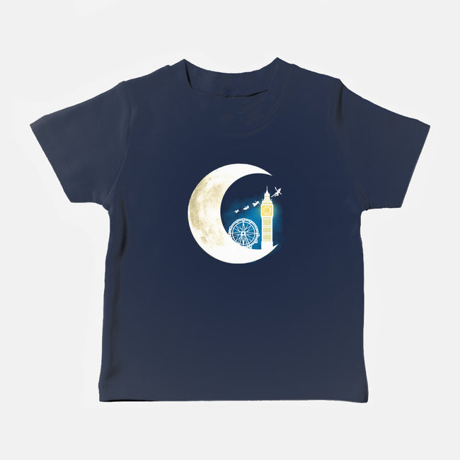 Never Grow Moon-baby basic tee-Vallina84