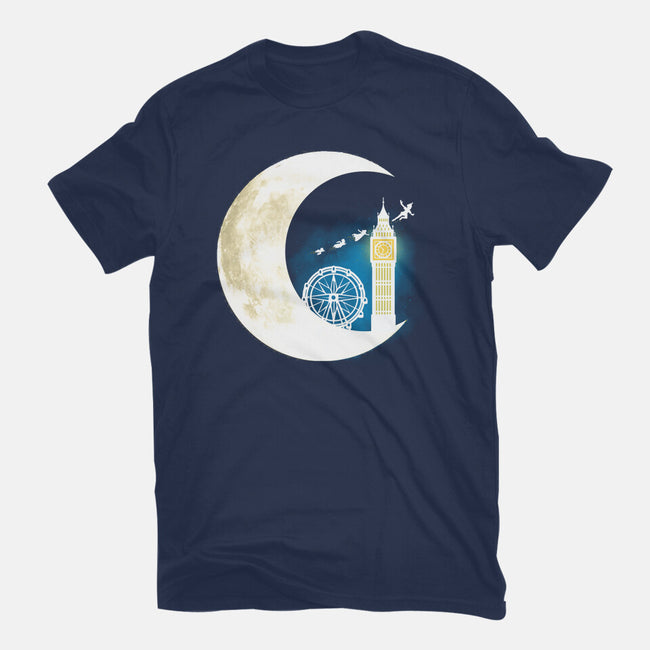 Never Grow Moon-womens fitted tee-Vallina84