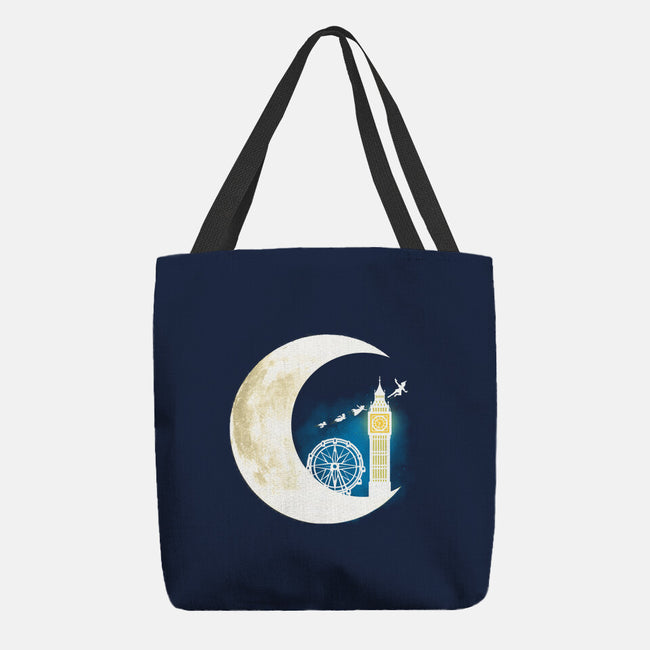 Never Grow Moon-none basic tote bag-Vallina84