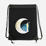 Never Grow Moon-none drawstring bag-Vallina84