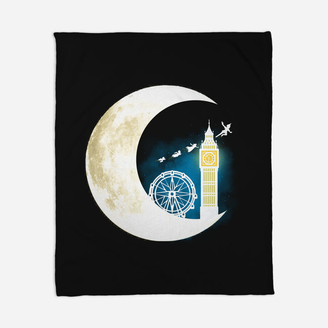 Never Grow Moon-none fleece blanket-Vallina84