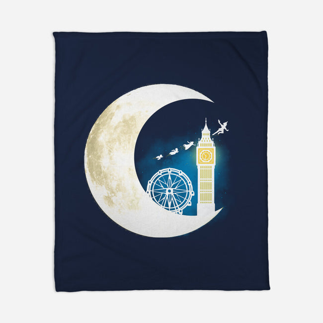 Never Grow Moon-none fleece blanket-Vallina84