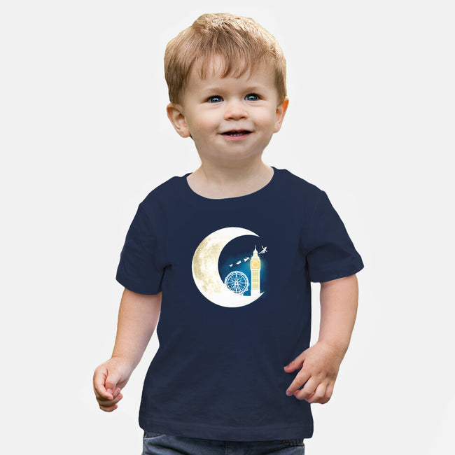 Never Grow Moon-baby basic tee-Vallina84