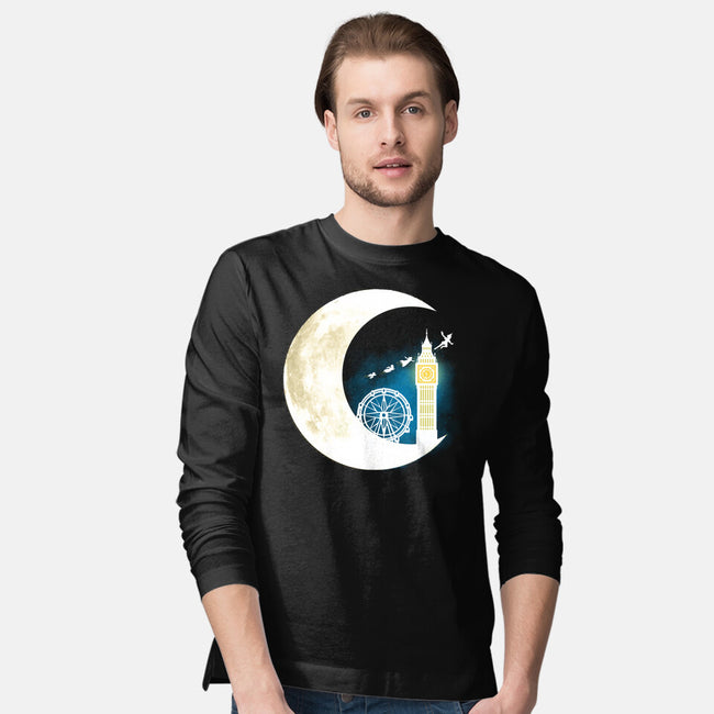 Never Grow Moon-mens long sleeved tee-Vallina84