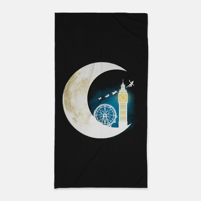 Never Grow Moon-none beach towel-Vallina84