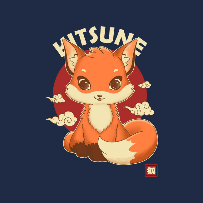 Kawaii Kitsune-none beach towel-retrodivision