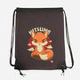 Kawaii Kitsune-none drawstring bag-retrodivision