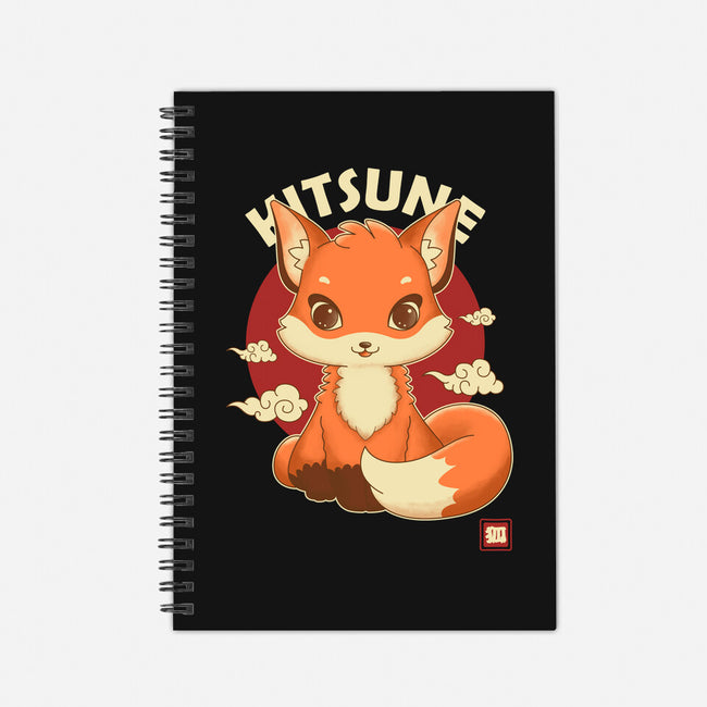 Kawaii Kitsune-none dot grid notebook-retrodivision