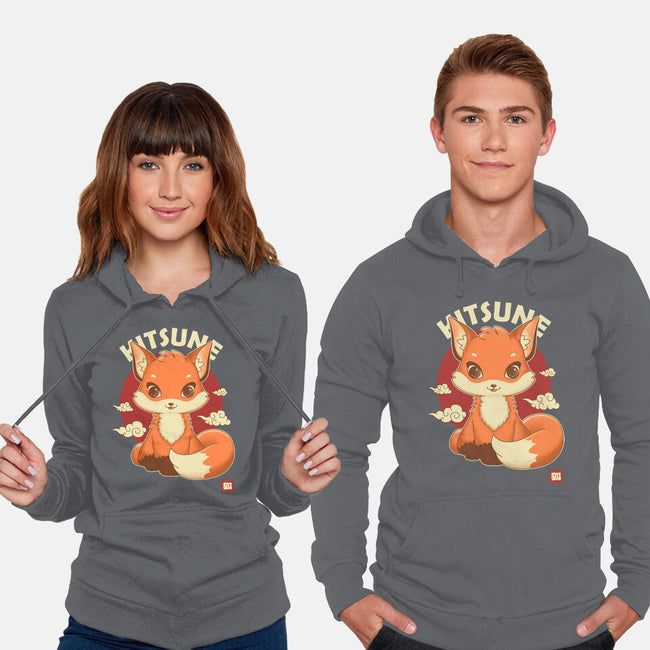 Kawaii Kitsune-unisex pullover sweatshirt-retrodivision