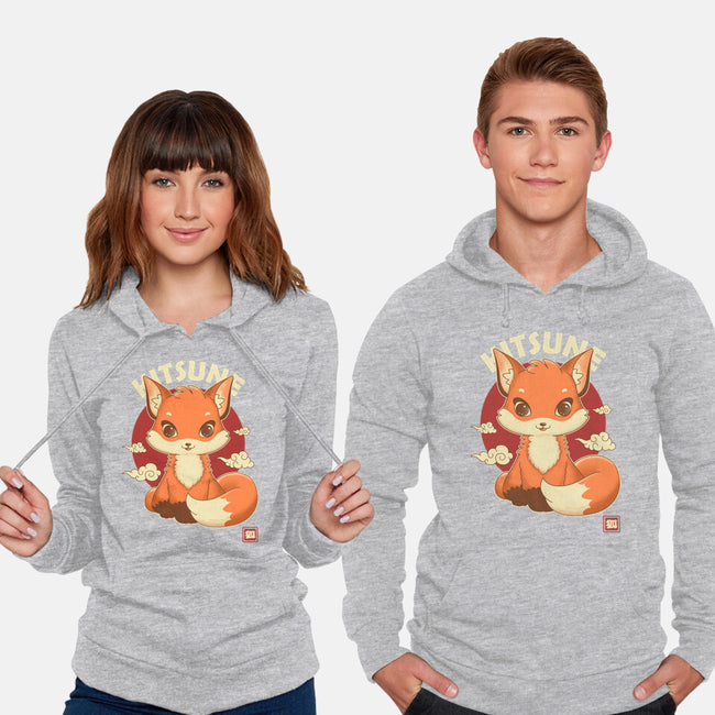 Kawaii Kitsune-unisex pullover sweatshirt-retrodivision