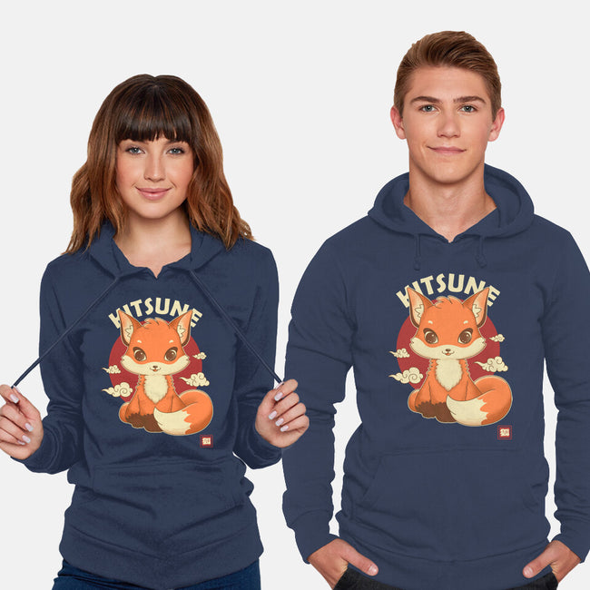 Kawaii Kitsune-unisex pullover sweatshirt-retrodivision