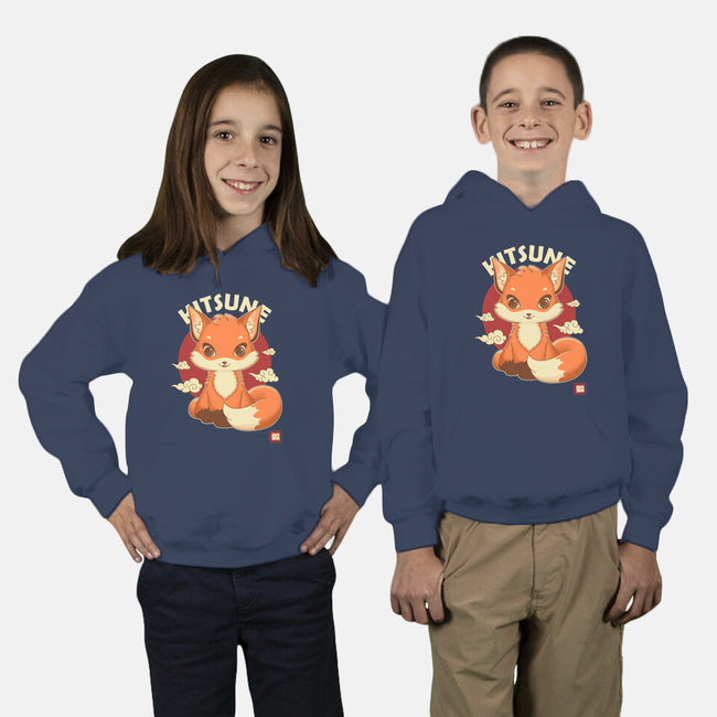Kawaii Kitsune-youth pullover sweatshirt-retrodivision