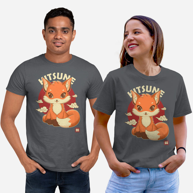 Kawaii Kitsune-unisex basic tee-retrodivision