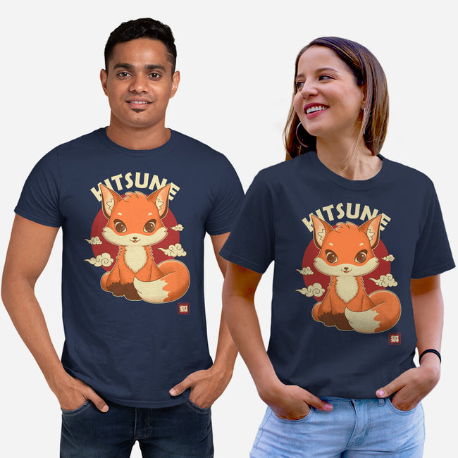 Kawaii Kitsune-unisex basic tee-retrodivision