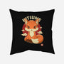 Kawaii Kitsune-none removable cover w insert throw pillow-retrodivision