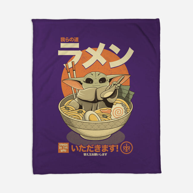 Ramen Is The Way-none fleece blanket-retrodivision