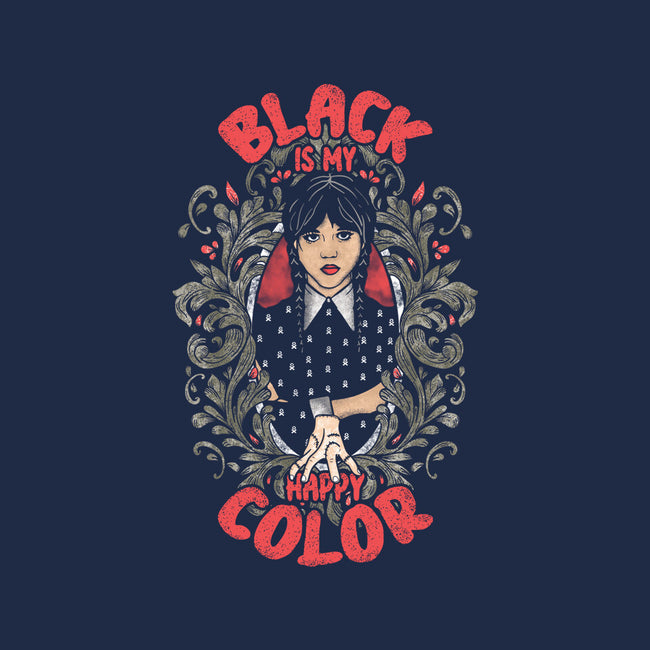 Black Is My Happy Color-womens basic tee-turborat14