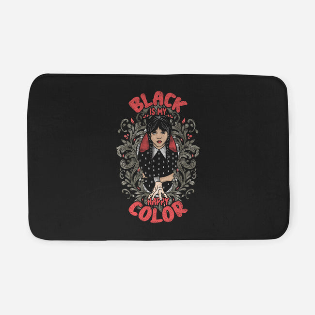 Black Is My Happy Color-none memory foam bath mat-turborat14