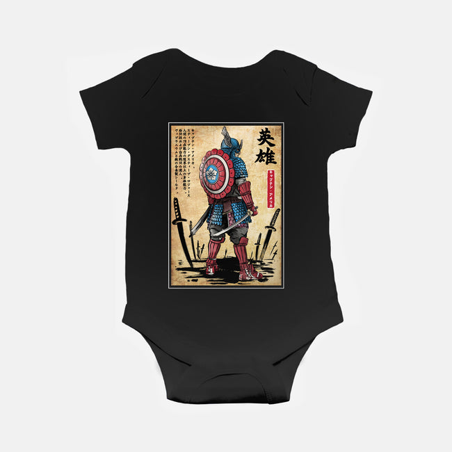 Captain Samurai-baby basic onesie-DrMonekers
