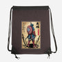 Captain Samurai-none drawstring bag-DrMonekers