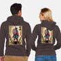 Captain Samurai-unisex zip-up sweatshirt-DrMonekers