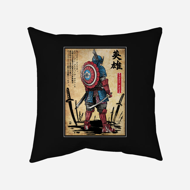 Captain Samurai-none removable cover w insert throw pillow-DrMonekers
