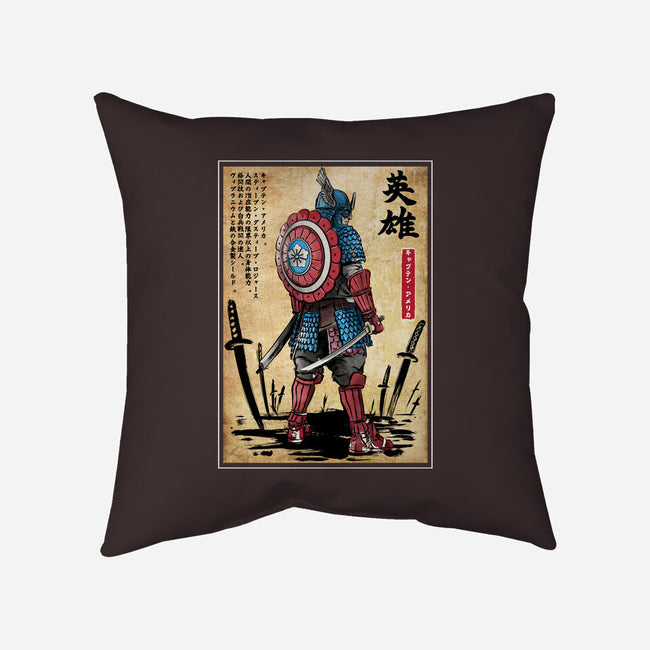 Captain Samurai-none removable cover w insert throw pillow-DrMonekers