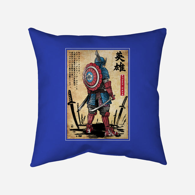 Captain Samurai-none removable cover w insert throw pillow-DrMonekers