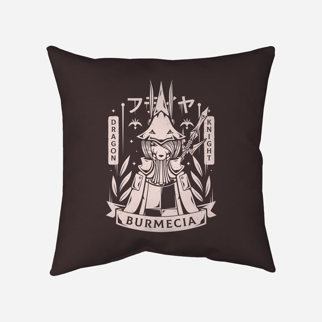 Freya Dragon Knight-none removable cover w insert throw pillow-Alundrart
