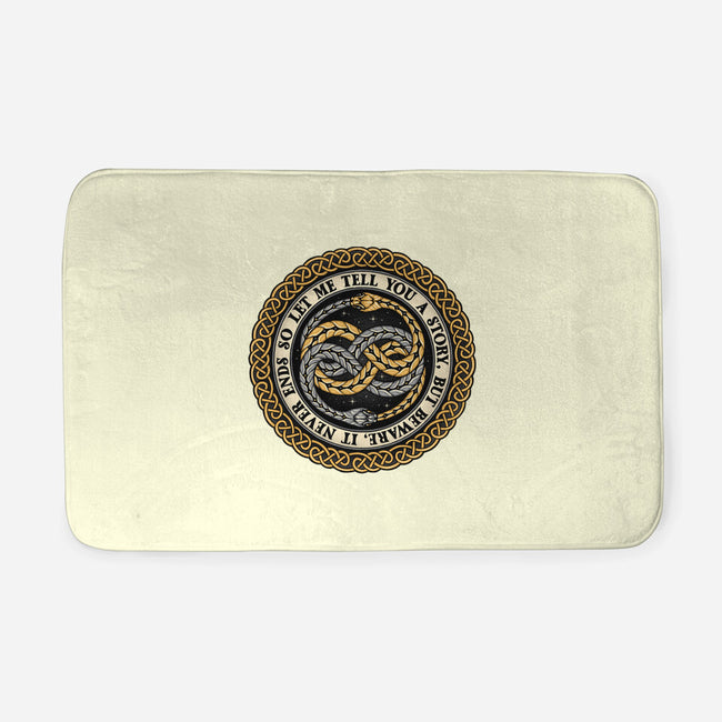 Never Ending Emblem-none memory foam bath mat-momma_gorilla