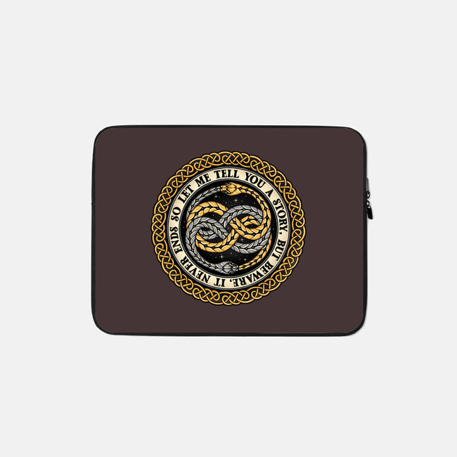 Never Ending Emblem-none zippered laptop sleeve-momma_gorilla