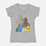 The Breakfast Drinkers-womens v-neck tee-Barbadifuoco