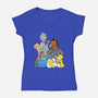 The Breakfast Drinkers-womens v-neck tee-Barbadifuoco