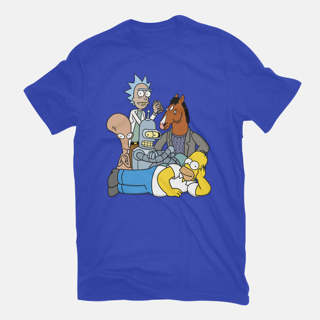 The Breakfast Drinkers-womens fitted tee-Barbadifuoco