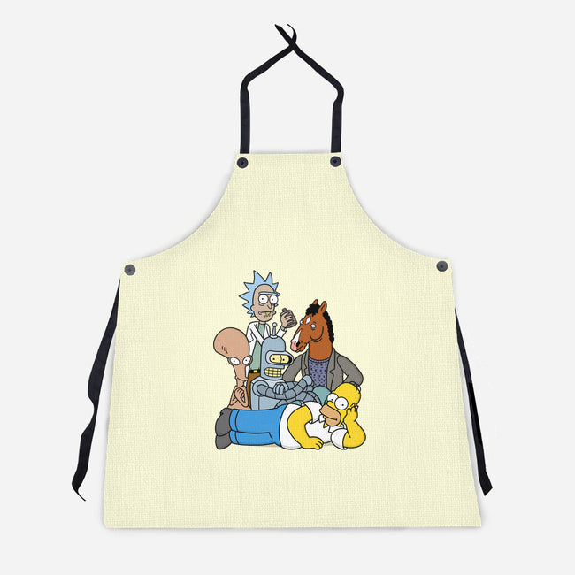 The Breakfast Drinkers-unisex kitchen apron-Barbadifuoco