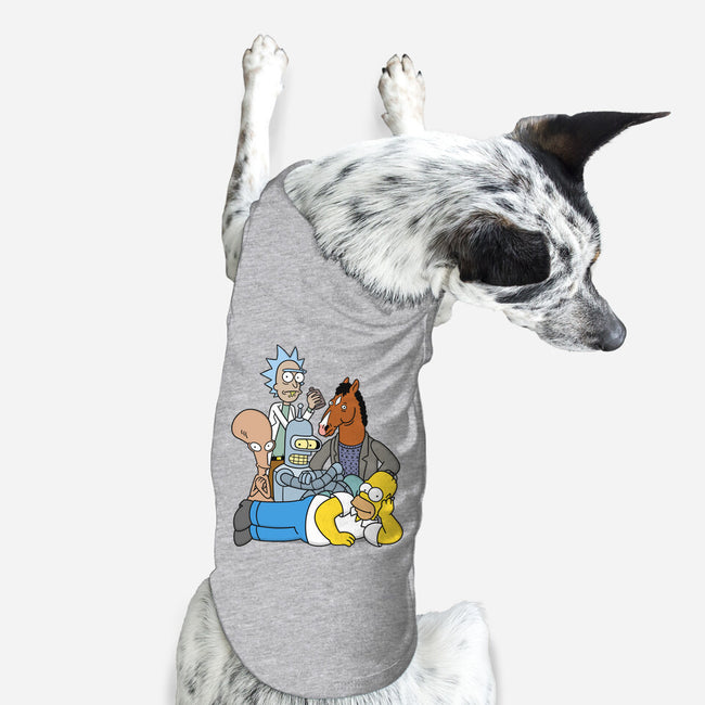 The Breakfast Drinkers-dog basic pet tank-Barbadifuoco