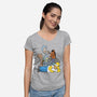The Breakfast Drinkers-womens v-neck tee-Barbadifuoco