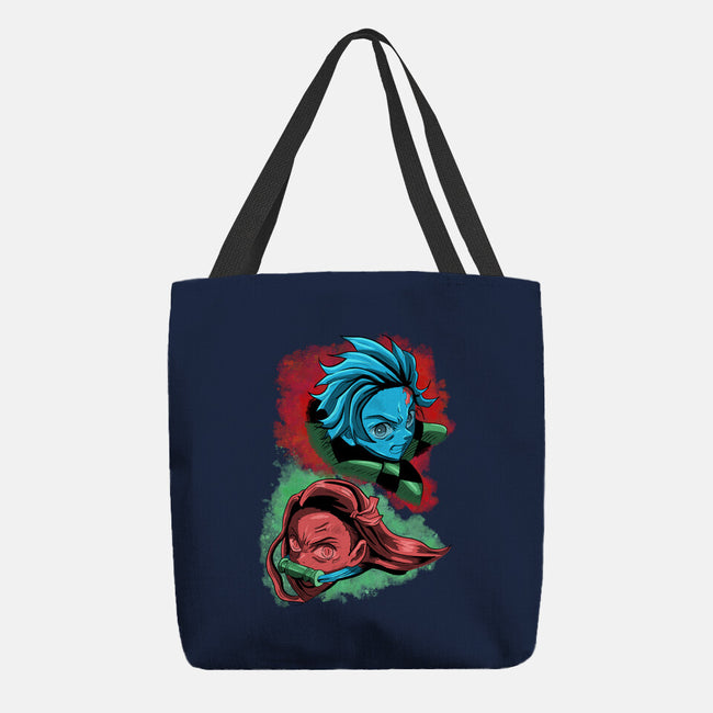 The Demon And The Slayer-none basic tote bag-nickzzarto