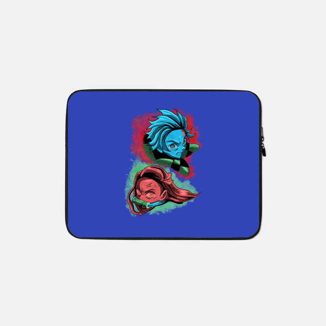 The Demon And The Slayer-none zippered laptop sleeve-nickzzarto