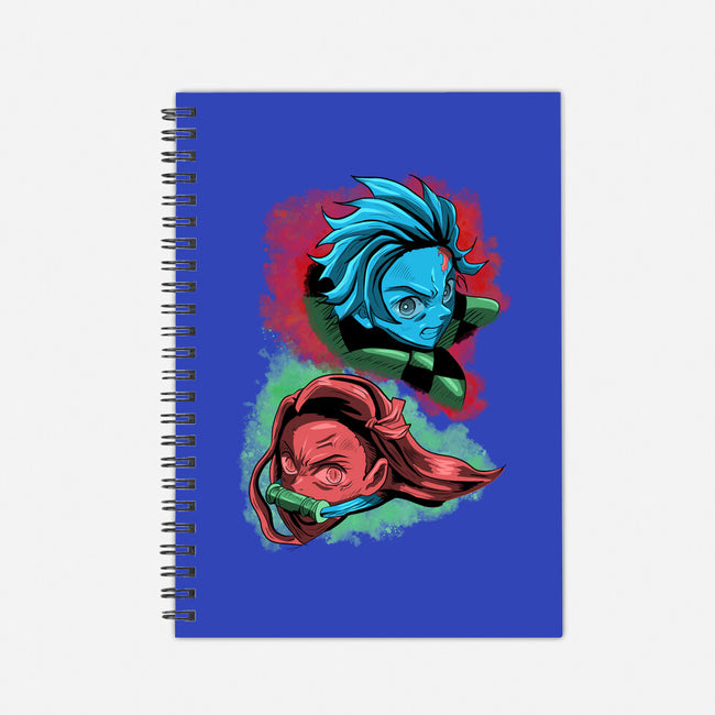 The Demon And The Slayer-none dot grid notebook-nickzzarto