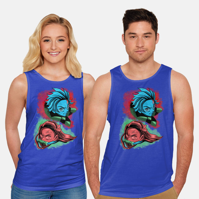 The Demon And The Slayer-unisex basic tank-nickzzarto