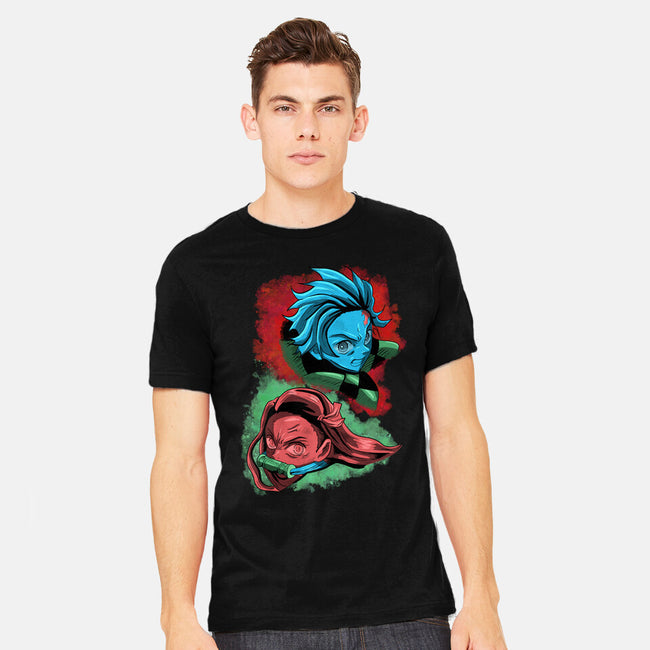 The Demon And The Slayer-mens heavyweight tee-nickzzarto