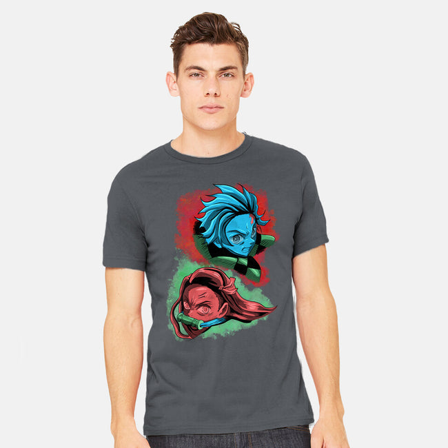 The Demon And The Slayer-mens heavyweight tee-nickzzarto