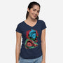 The Demon And The Slayer-womens v-neck tee-nickzzarto